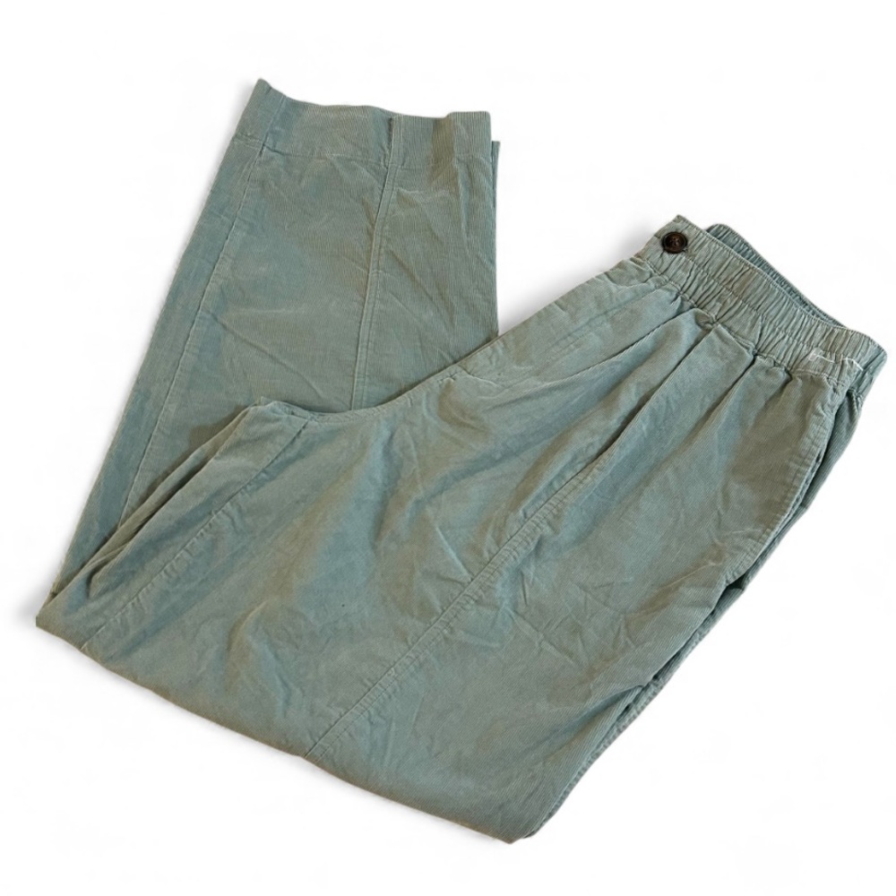 NWT Madewell Corduroy Pull-On Tapered Pants in Frosted Sage size Small - Picture 5 of 15